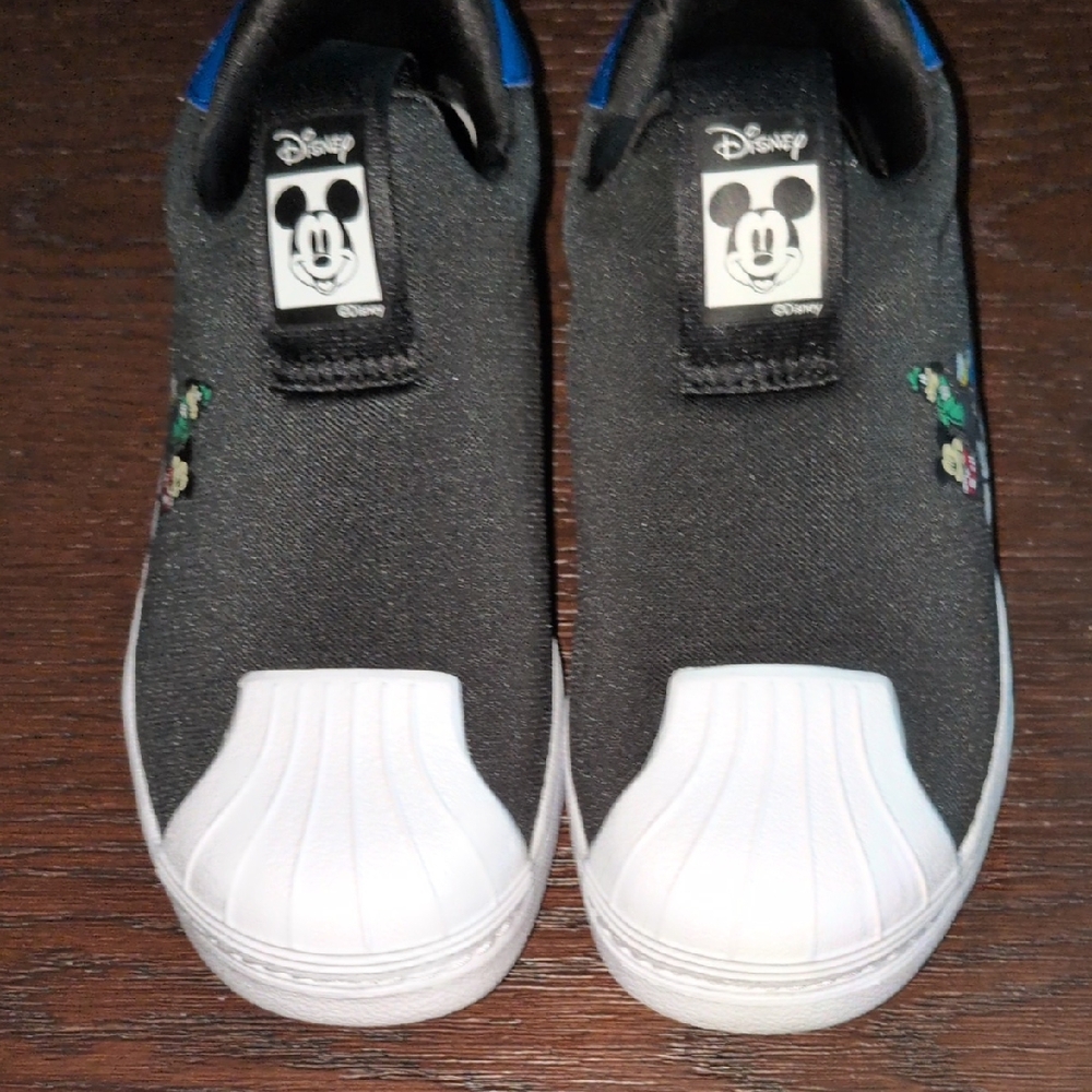 Disney Kids Black and Blue Mickey Sneakers